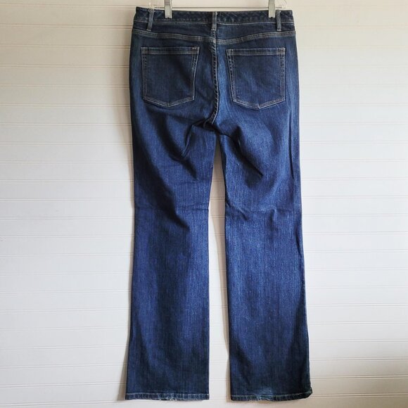 White House Black Market Jeans Womens Size 8R Bootcut Dark Blanc Fit - Picture 5 of 8